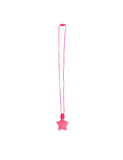 Accessoire piñata flacon bulles étoile pour anniversaire rose en plastique