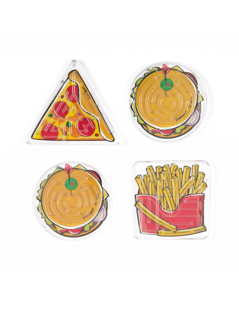 Acessórios piñata jogos labirinto fast food para criança multicolores hambúrguer pizza e batatas fritas