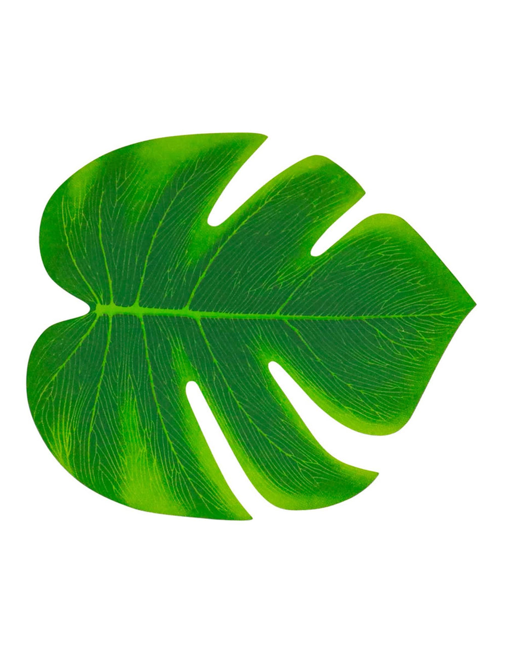 Folhas tropicais verdes para decoração, pack de 4