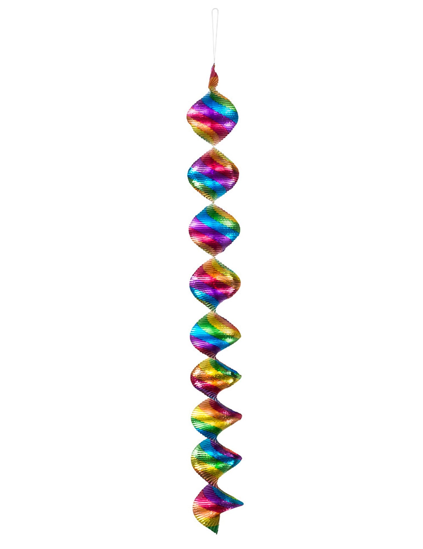4 Decorações espiral coloridas