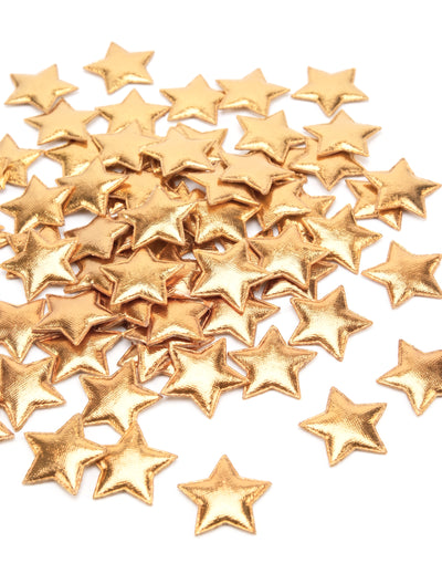 40 estrelas para espalhar douradas 2,5 x 2,5 cm