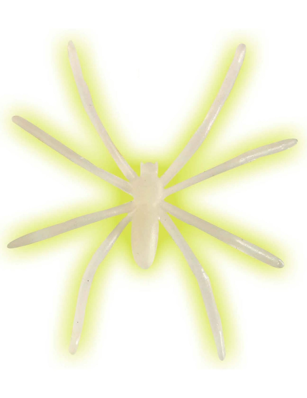 aranha fosforescente halloween para decoração brancas