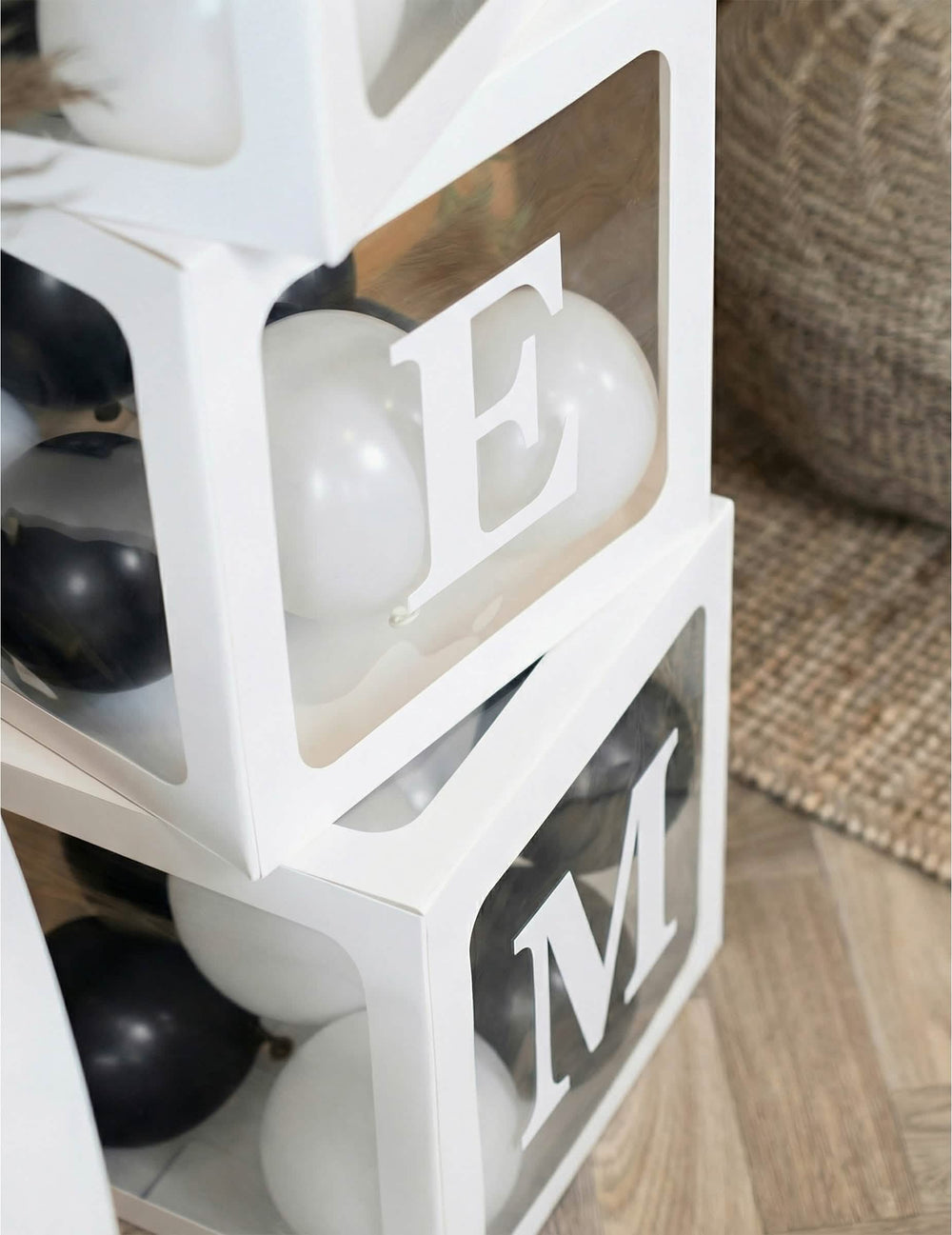 Stickers letras adesivas para decoração brancas
