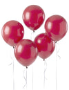 5 Balões gigantes de látex vermelho 47 cm