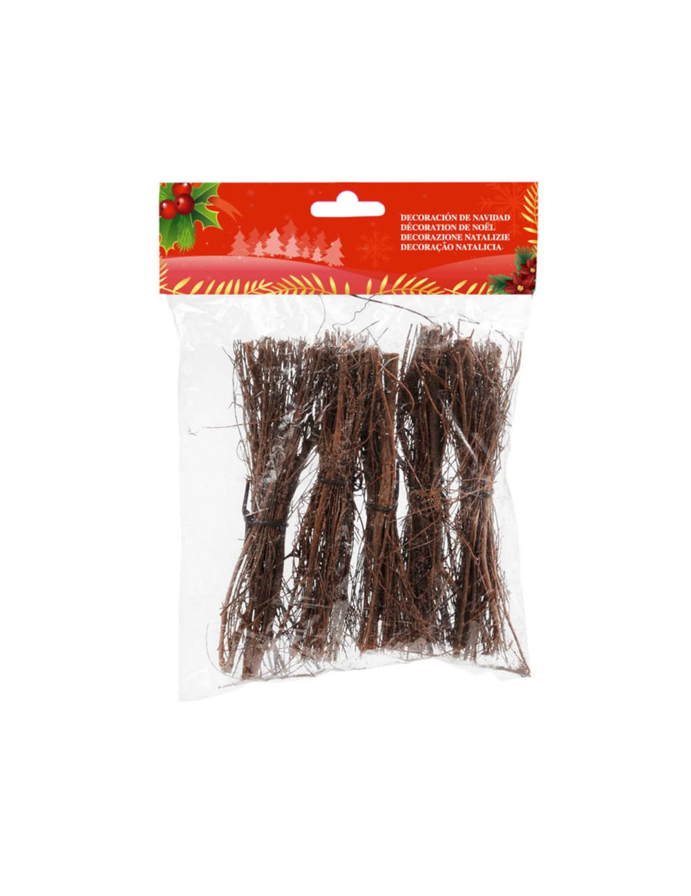 Pequenos feixes de madeira para presépio castanho lote de 5