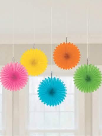 Mini rosáceas multicolor para decoração, lote de 5 para suspender