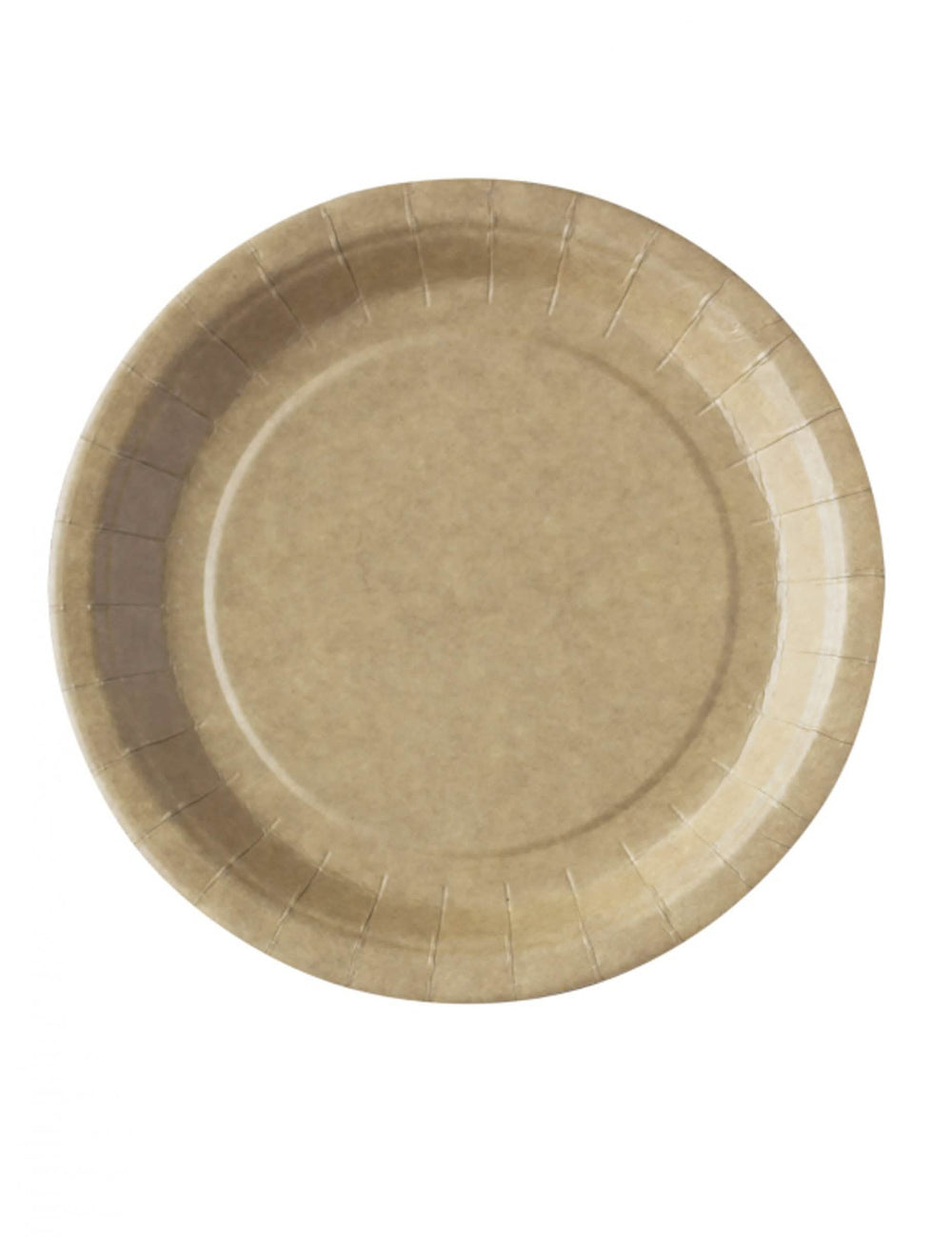 pratos kraft ecológicos compostáveis para festa castanho lote de 50