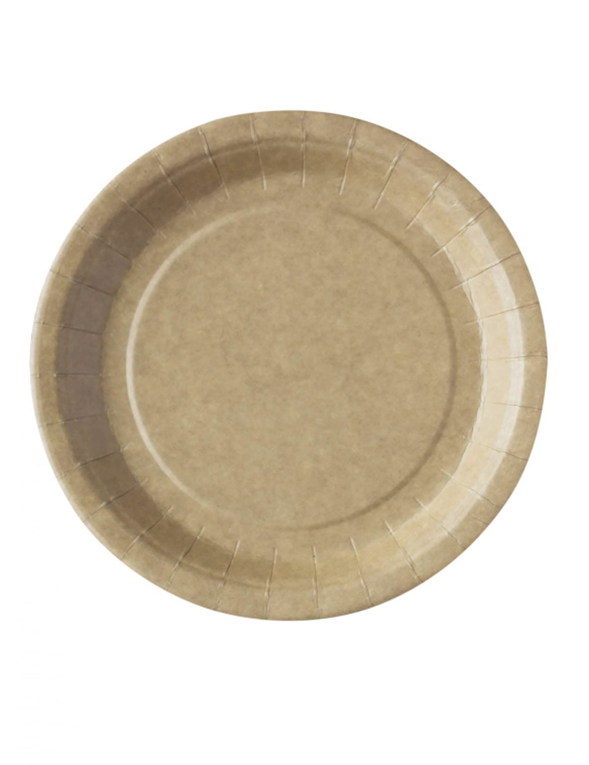 pratos kraft ecológicos compostáveis para festa castanho lote de 50