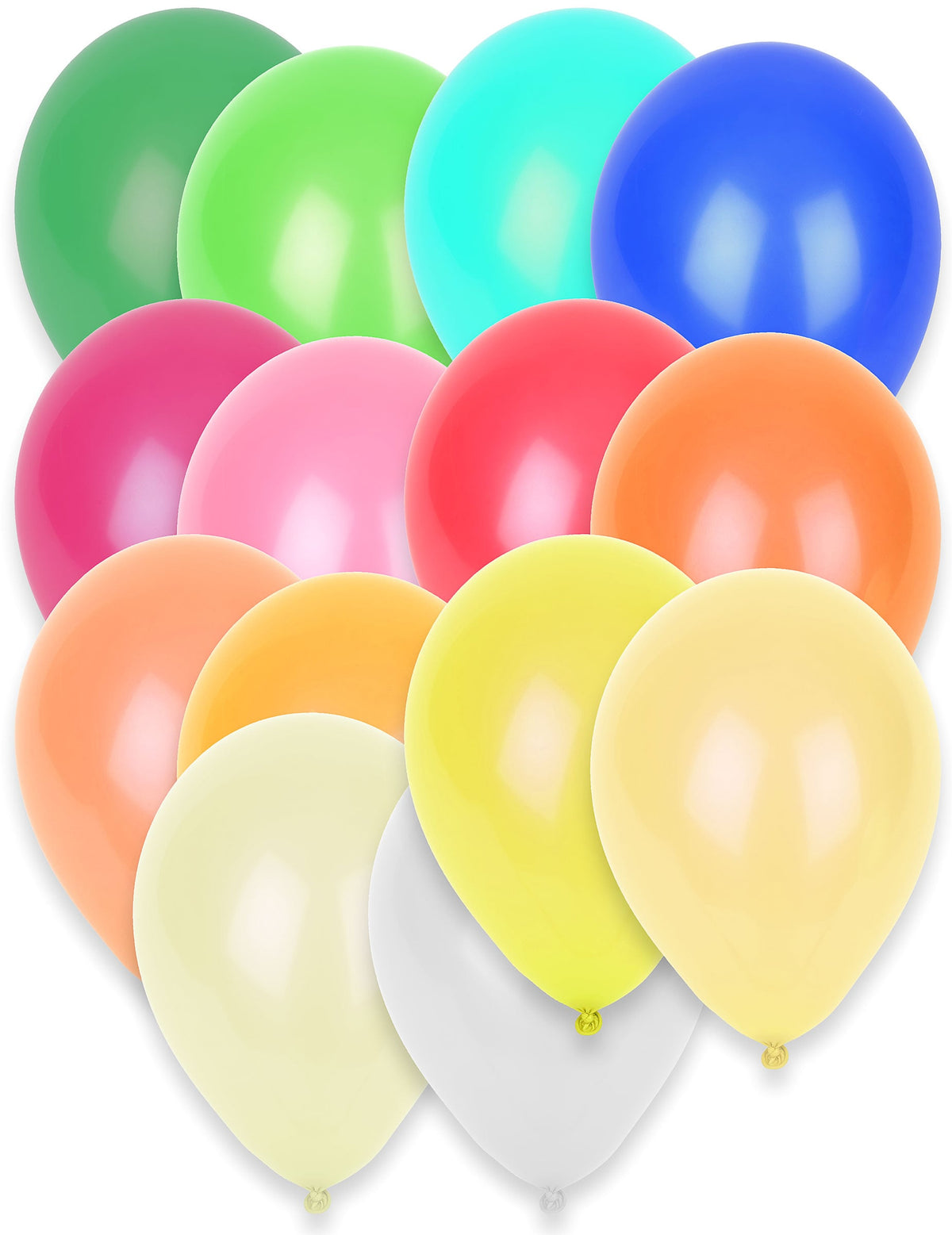 Lot de 50 ballons pour fête multicolores