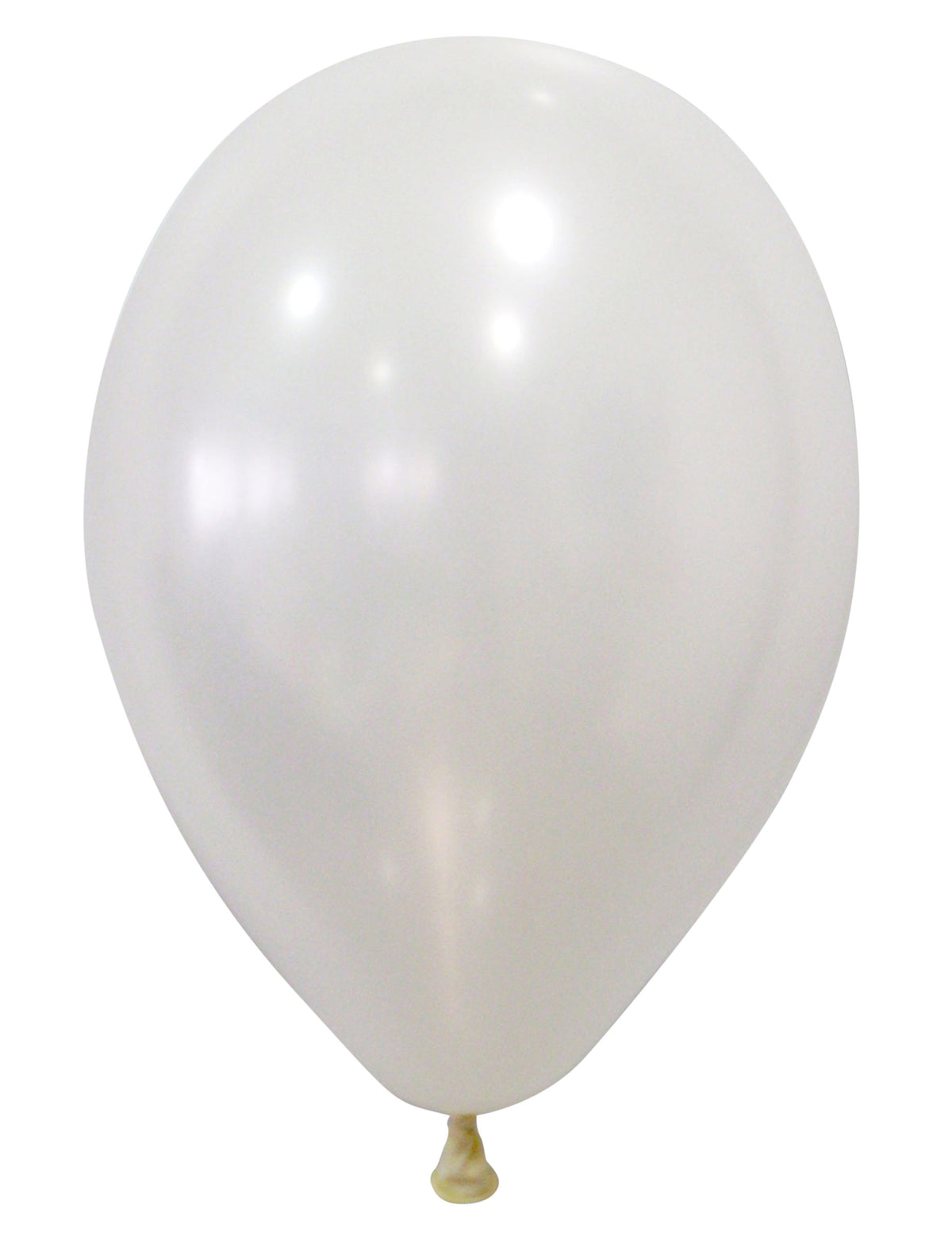 Ballons métallisés pour décoration de fête blancs