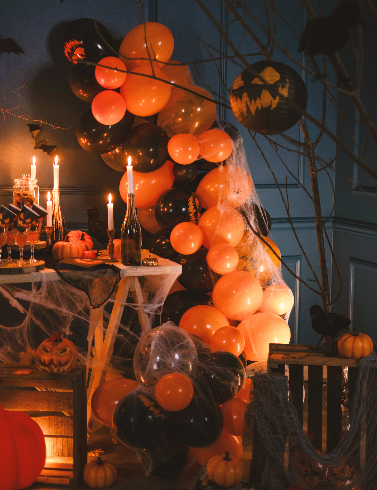 Arche décorative des ballons Halloween pour décoration