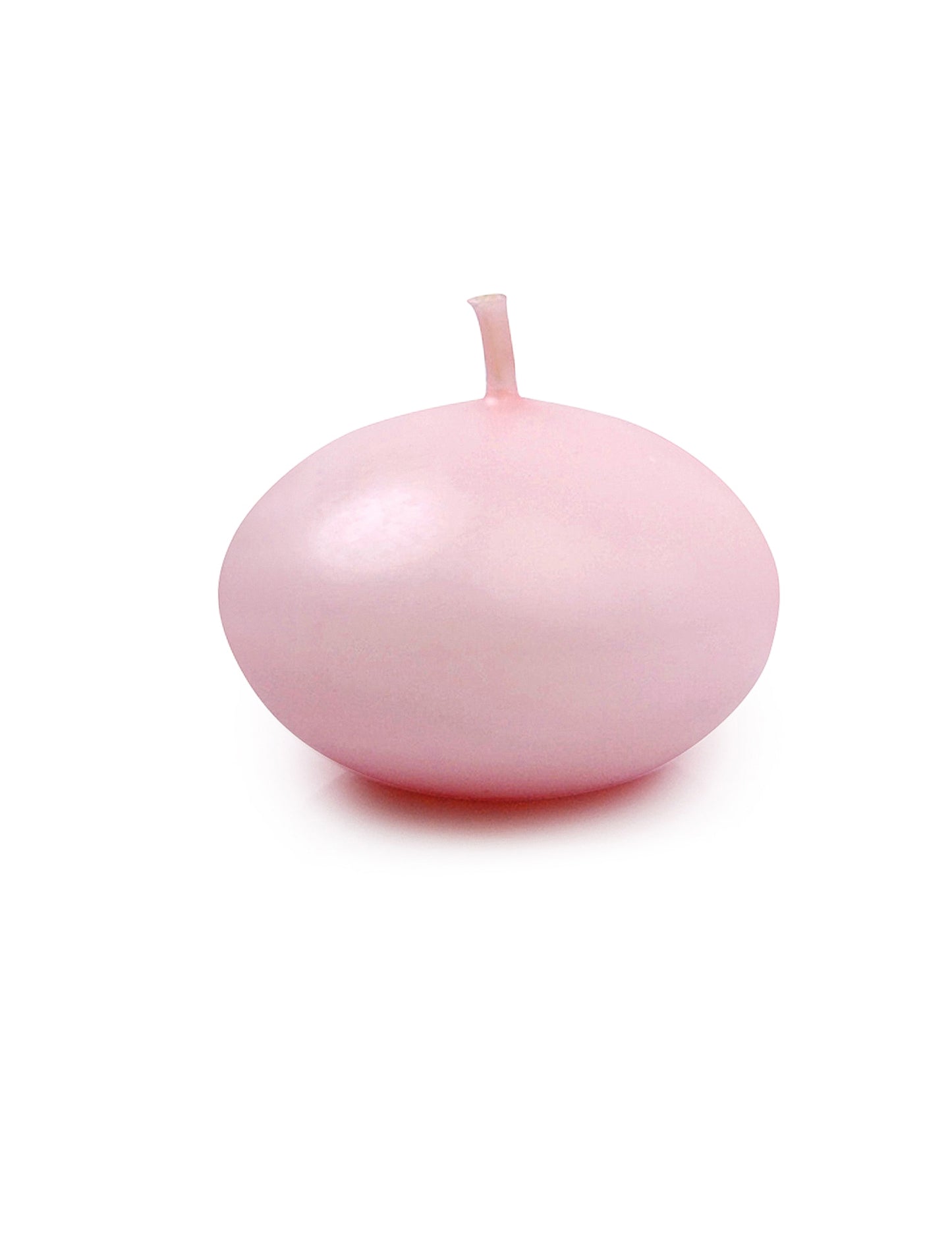 50 velas de disco flutuantes rosa mate 40 mm