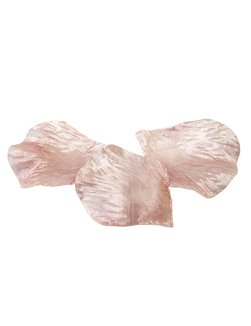 Pétalas de rosa em tecido para decoração ouro rosa metalizado