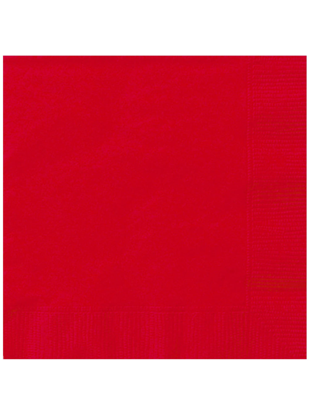 Serviettes en papier rouges pour fête unies