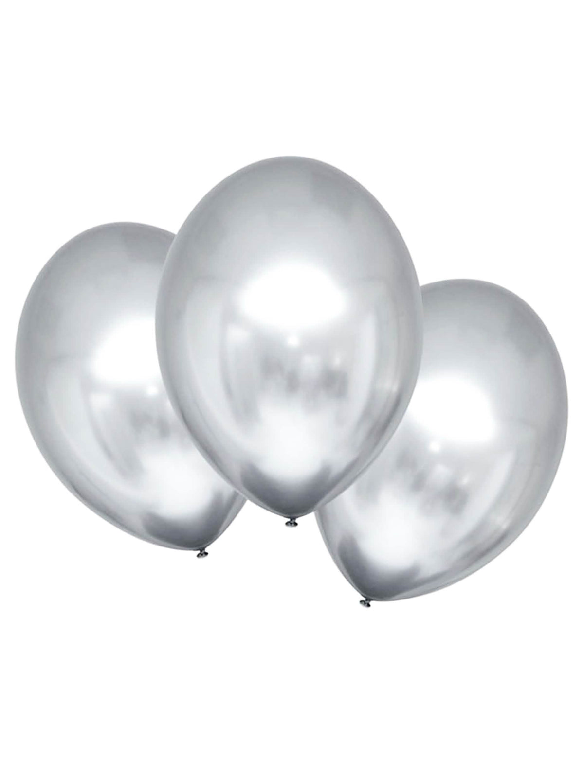 balões de látex prateados para festa prateado acetinado
