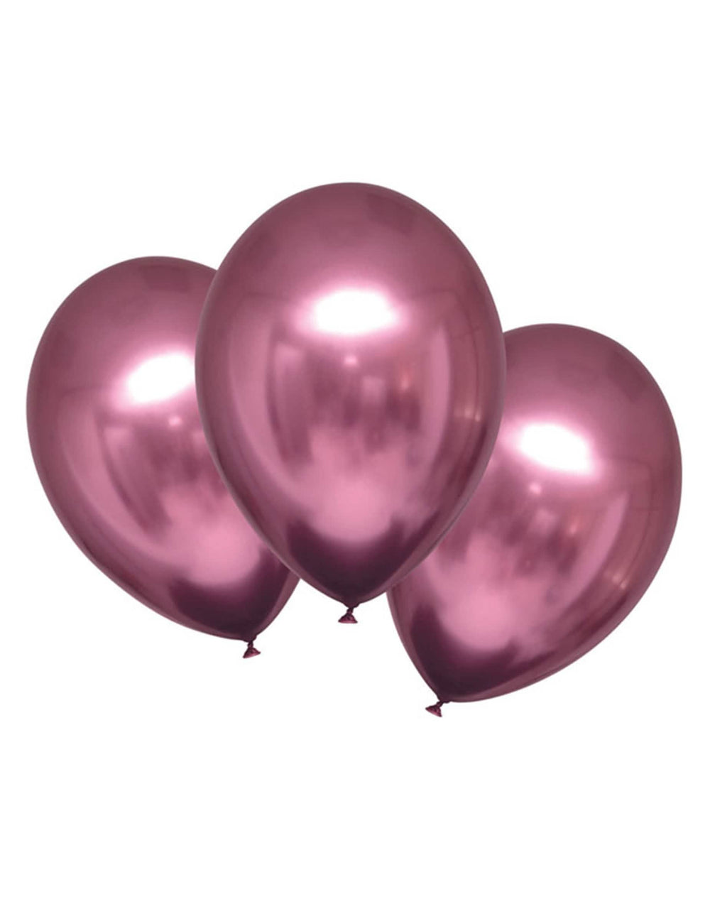 balões de látex para festa rosa acetinados
