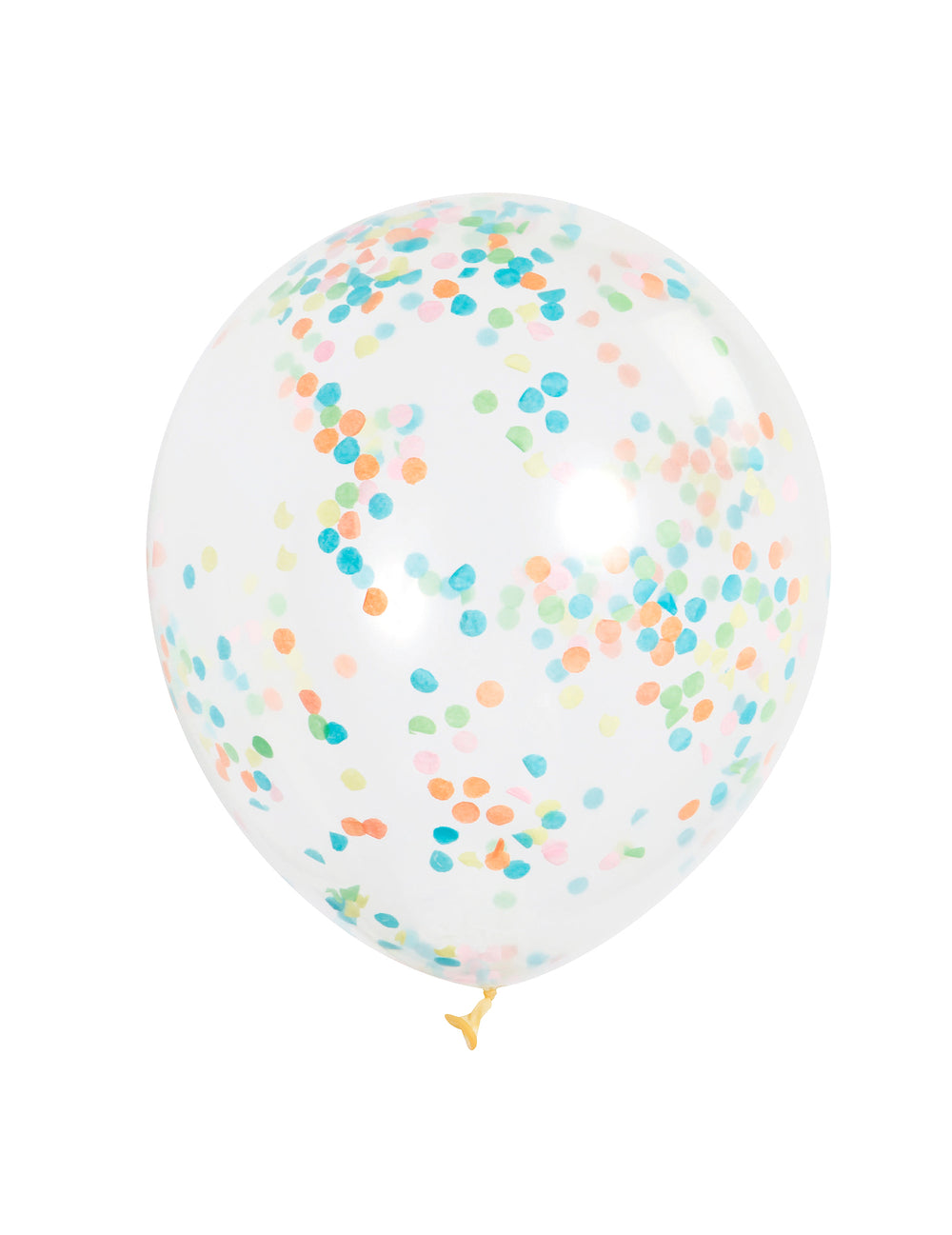 Ballons en latex avec confettis colorés pour fête transparents et multicolores