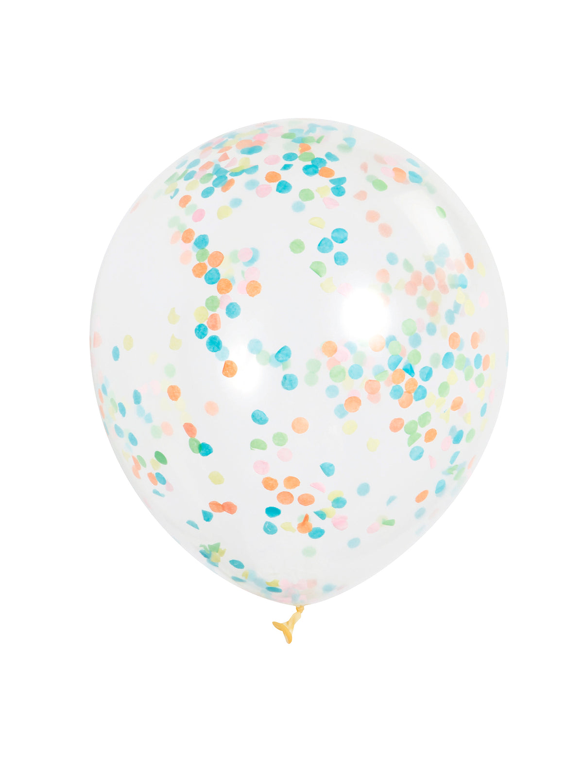 Ballons en latex avec confettis colorés pour fête transparents et multicolores