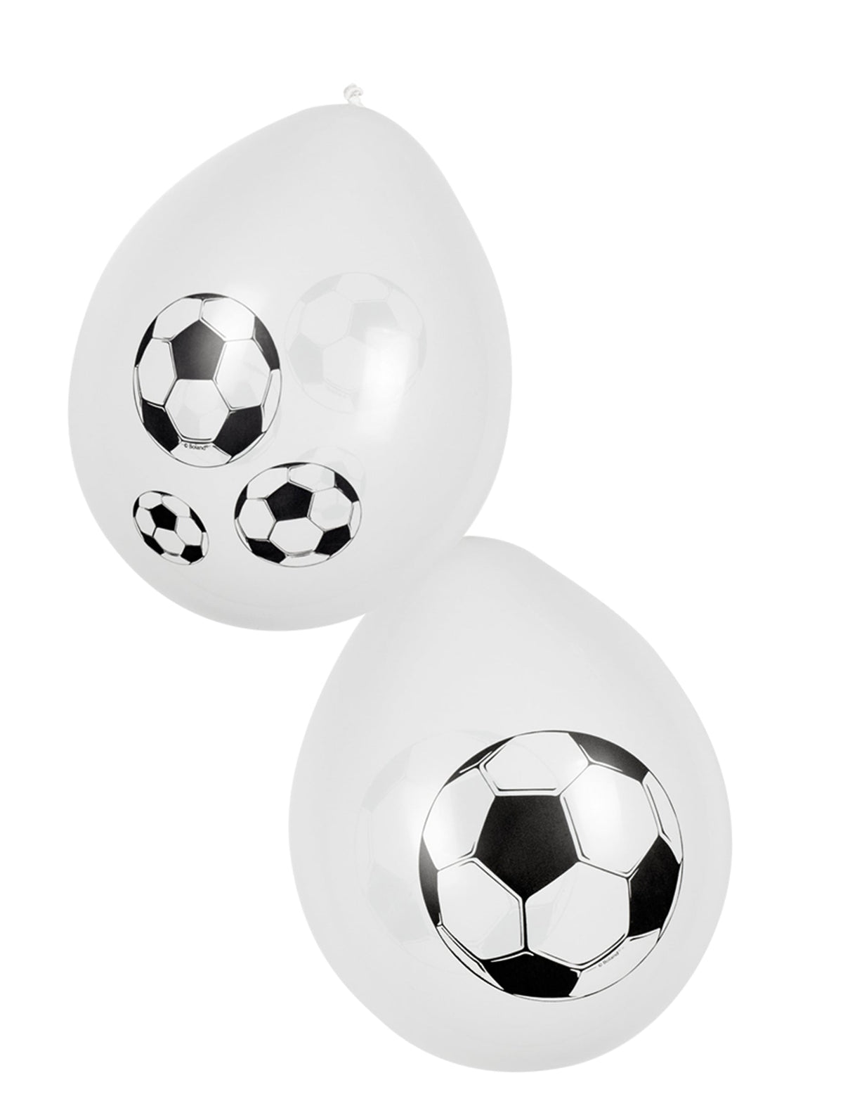 Ballons Foot party blancs avec motifs ballons de football