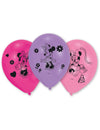 10 ballons en latex Minnie pour enfant rose et violet