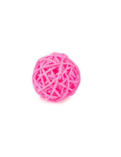 Boules en osier pour décoration fuchsia