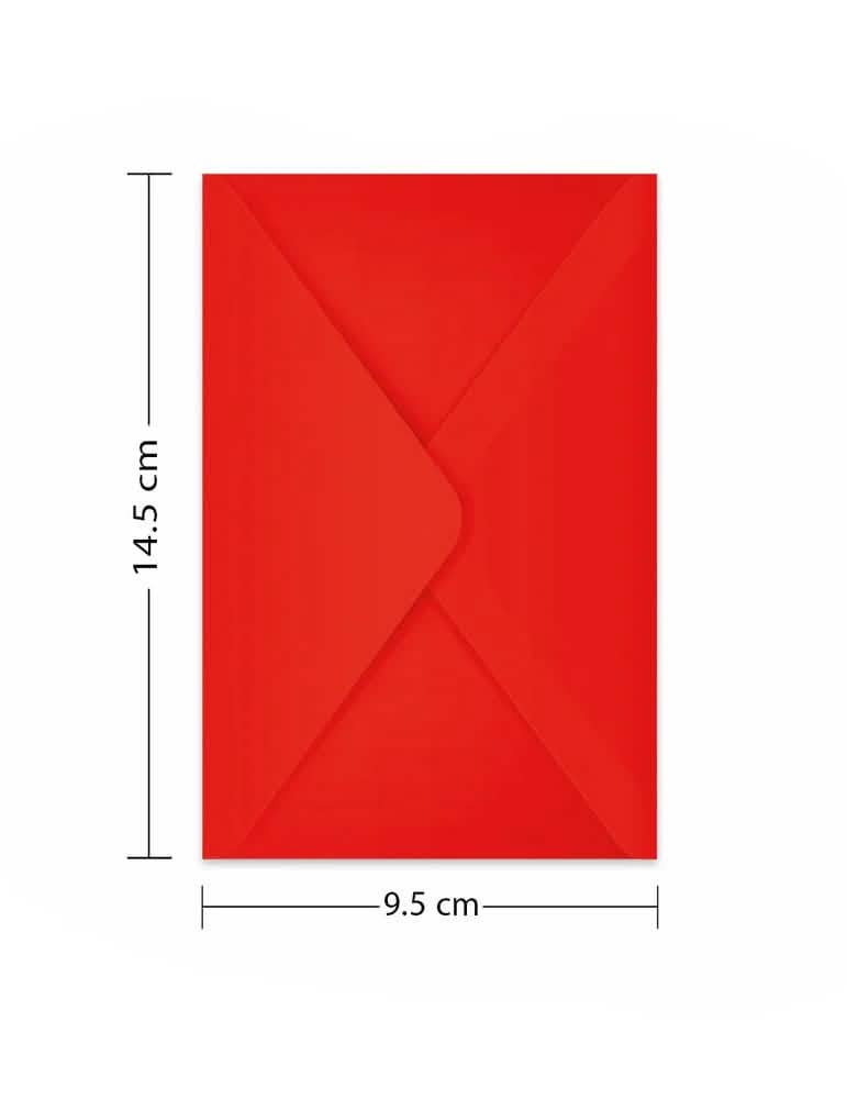 Dimensões do envelope do cartão de convite Happy Birthday para aniversário