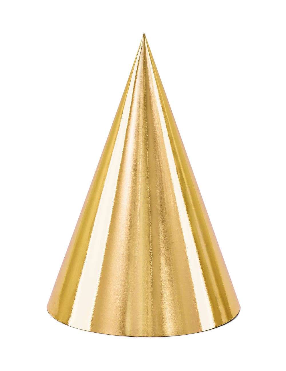 Chapeau de fête en carton doré brillant