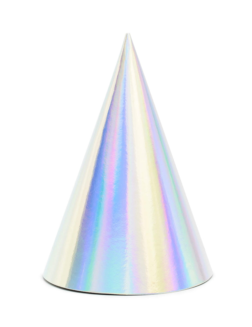 Chapéu de festa para aniversário iridescente em cartão com elástico