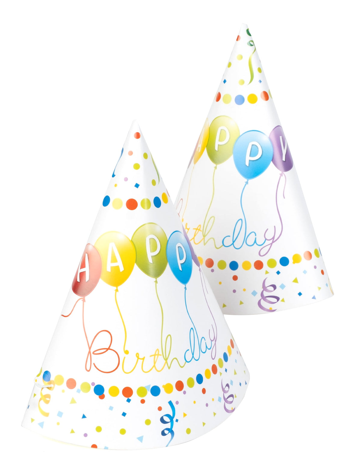 Vue de profil du chapeau de fête Happy Birthday pour anniversaire