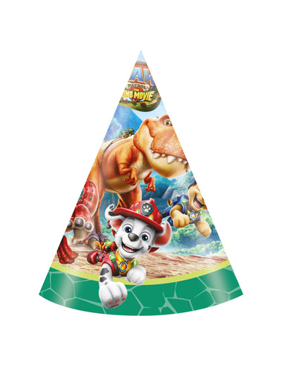 6 Chapéus de festa Patrulha Pata™ Dino Movie