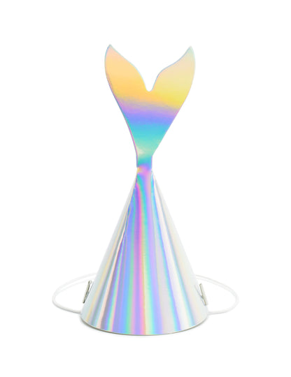 Chapeau de fête queue de sirène pour enfant holographique