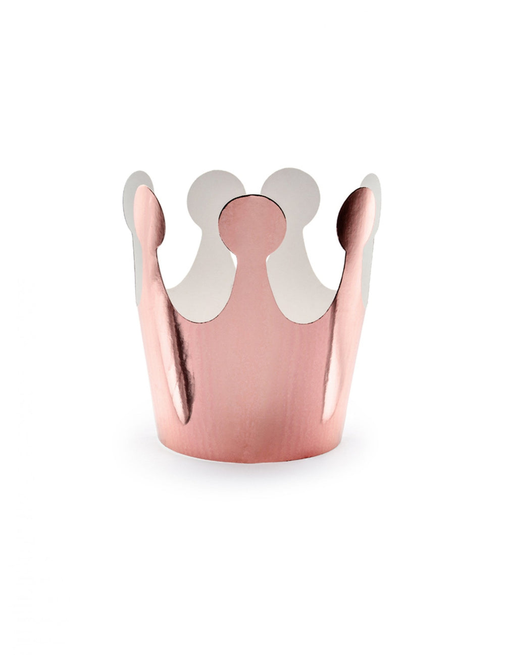 Couronnes en carton de princesse pour enfant rose gold métallisées