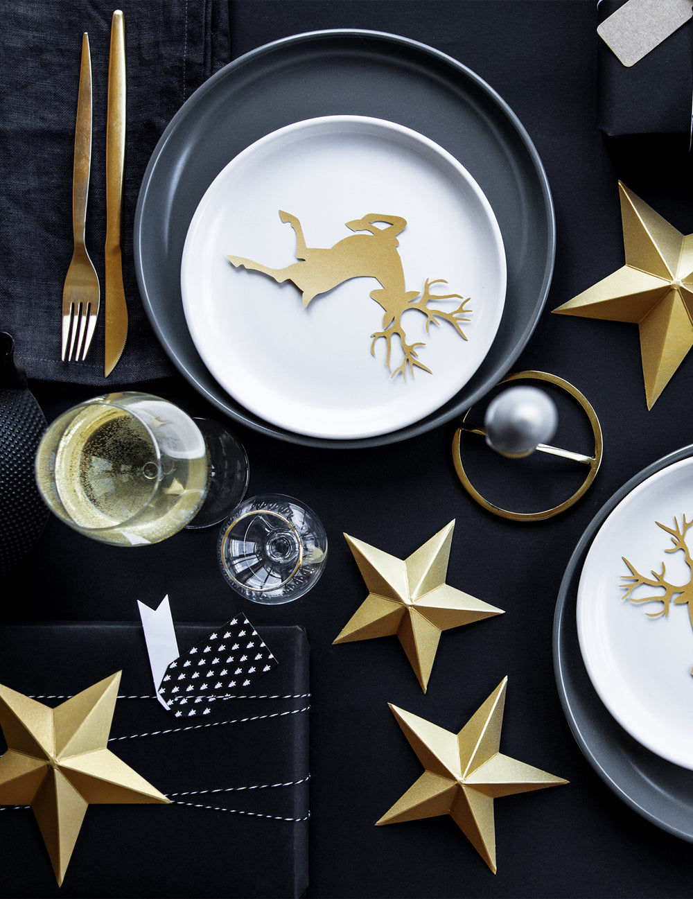 Décoration de table de fête de l'Etoile à suspendre 3D Noël
