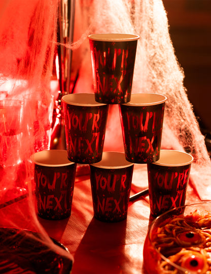 6 Copos de cartão You're Next 250 ml