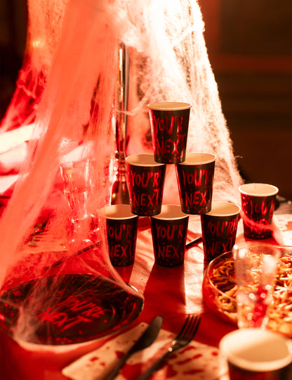 6 Copos de cartão You're Next 250 ml