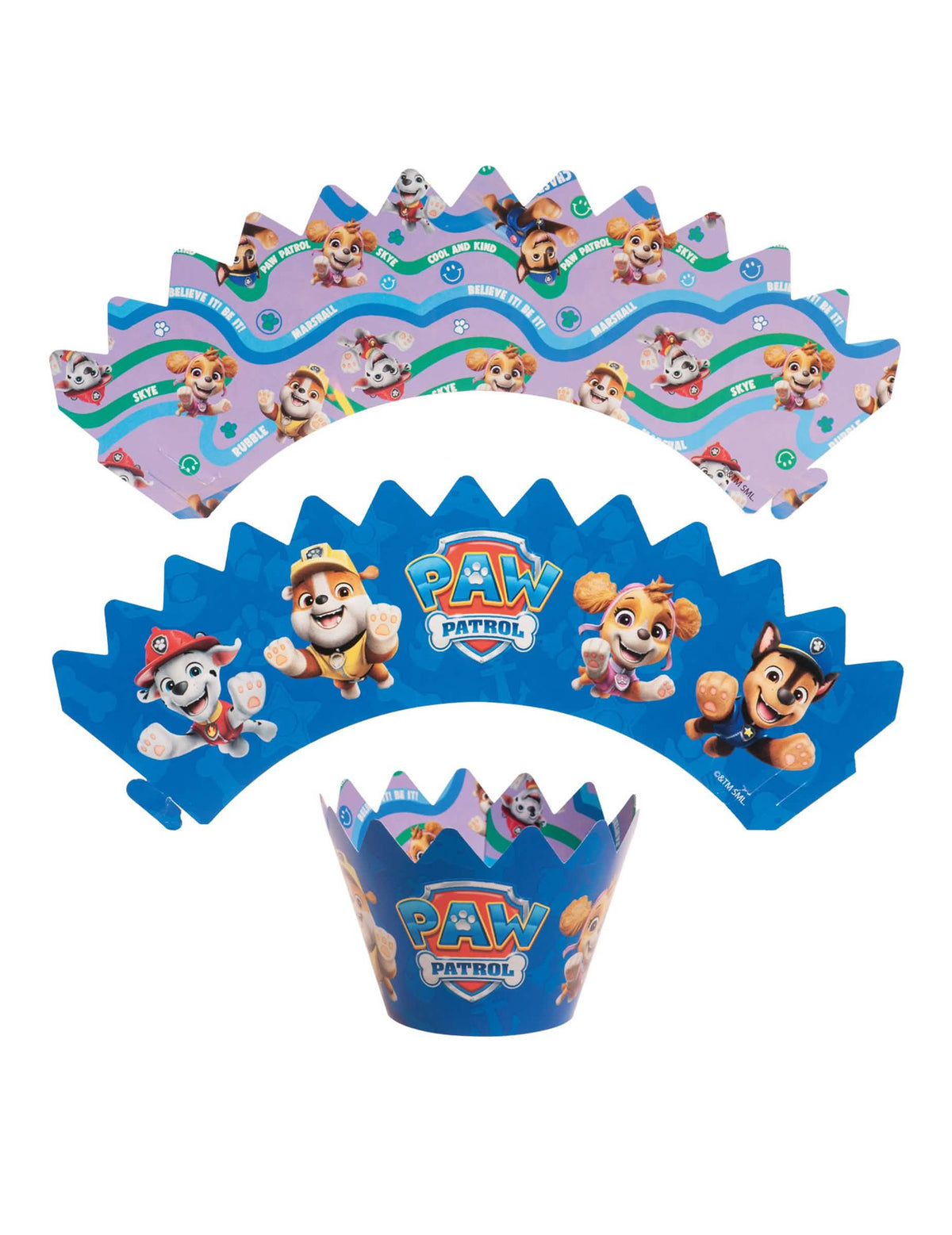 Kit de 6 decorações para cupcakes com toppers da Patrulha Pata™