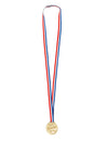 Médaille winner pour enfant dorée avec ruban bleu blanc rouge