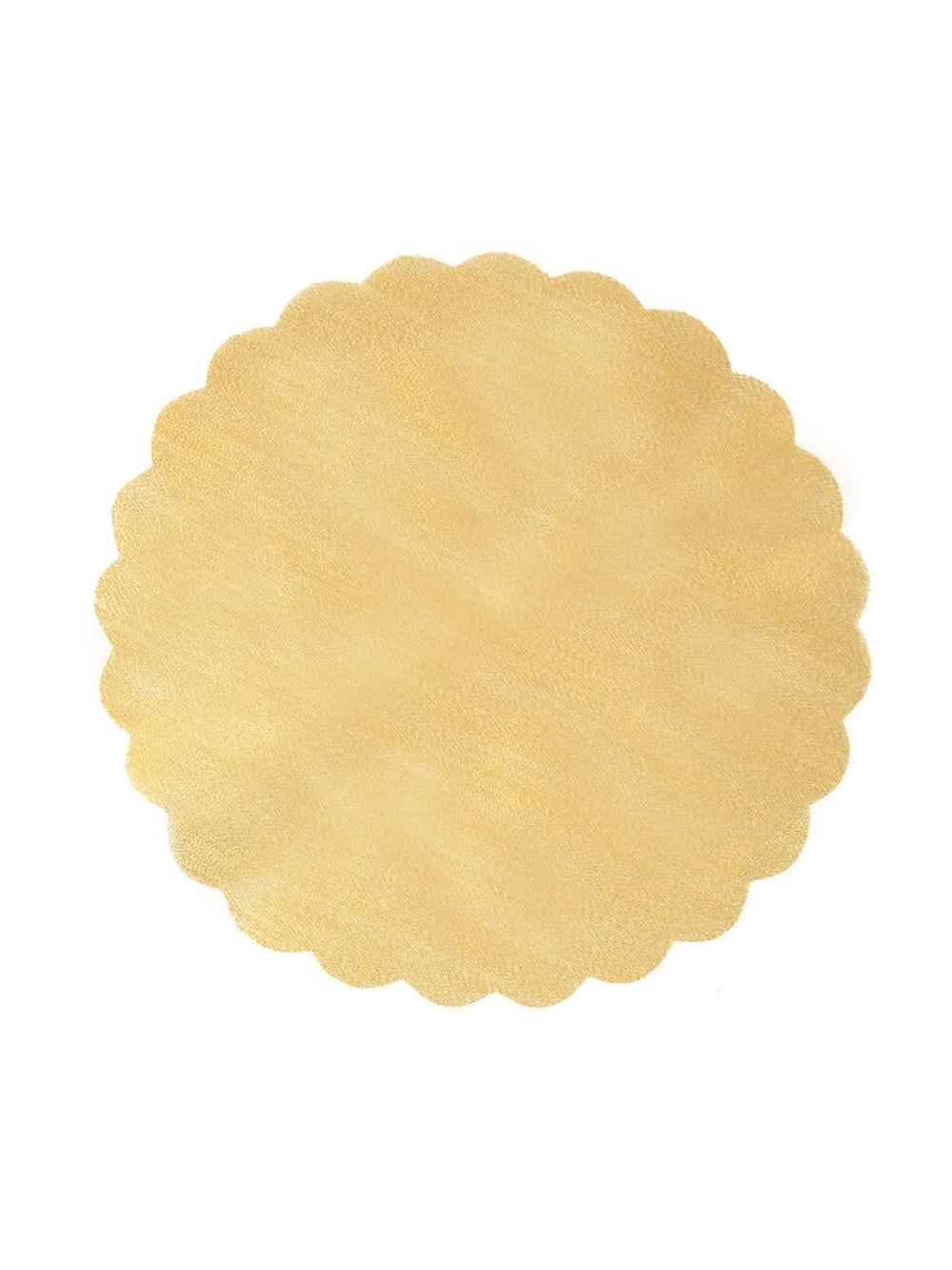 Centro de tule com aspeto metalizado para mesa de festa dourado