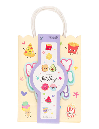 6 Sacos de oferta em papel Kawaï Party