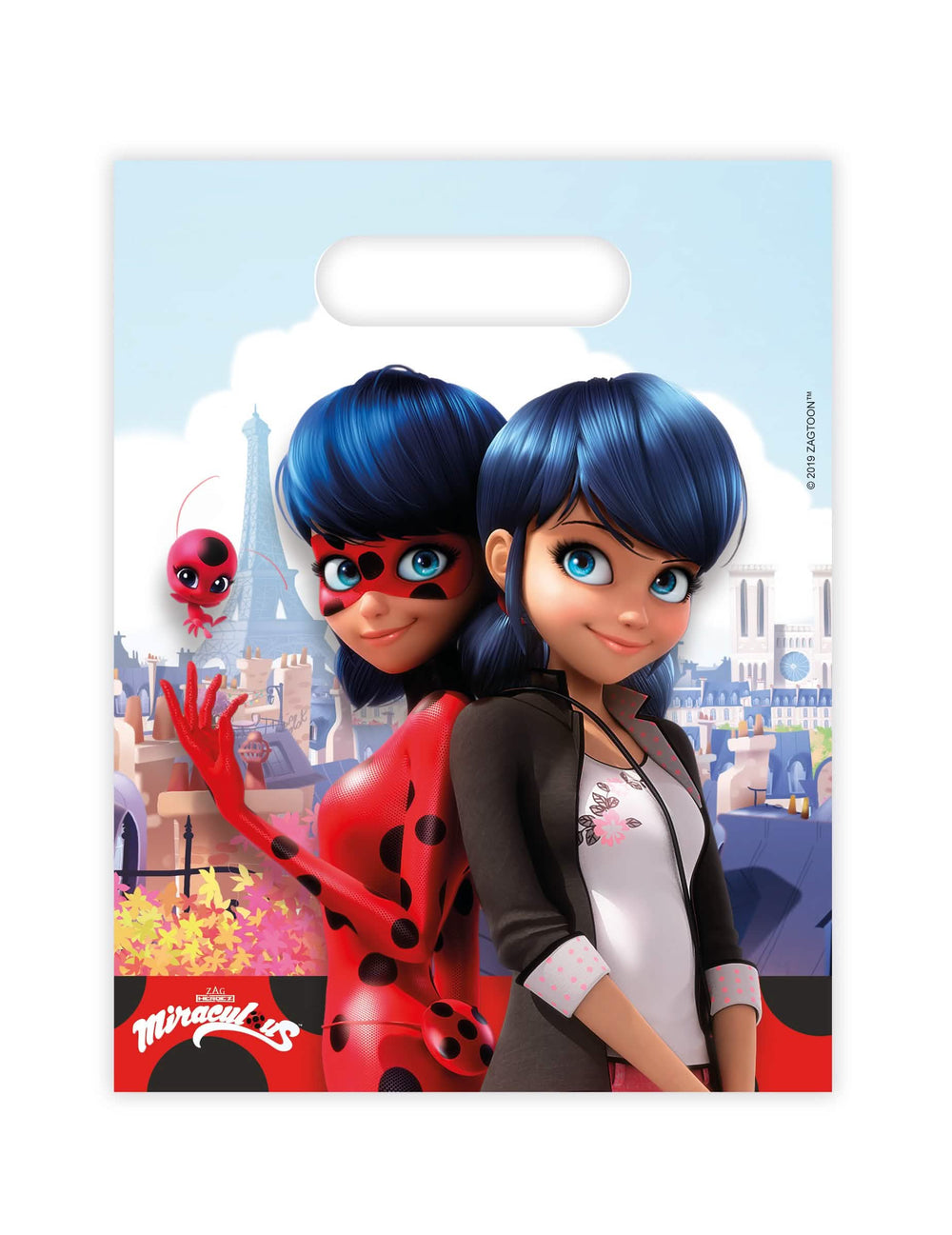 Estão em situação os sacos de prenda Miraculous Ladybug