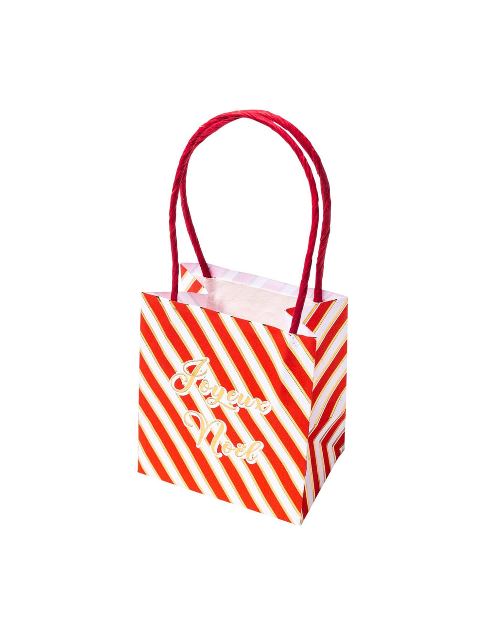 Sacos de cartão natal felizes para chocolates vermelho, branco e dourado