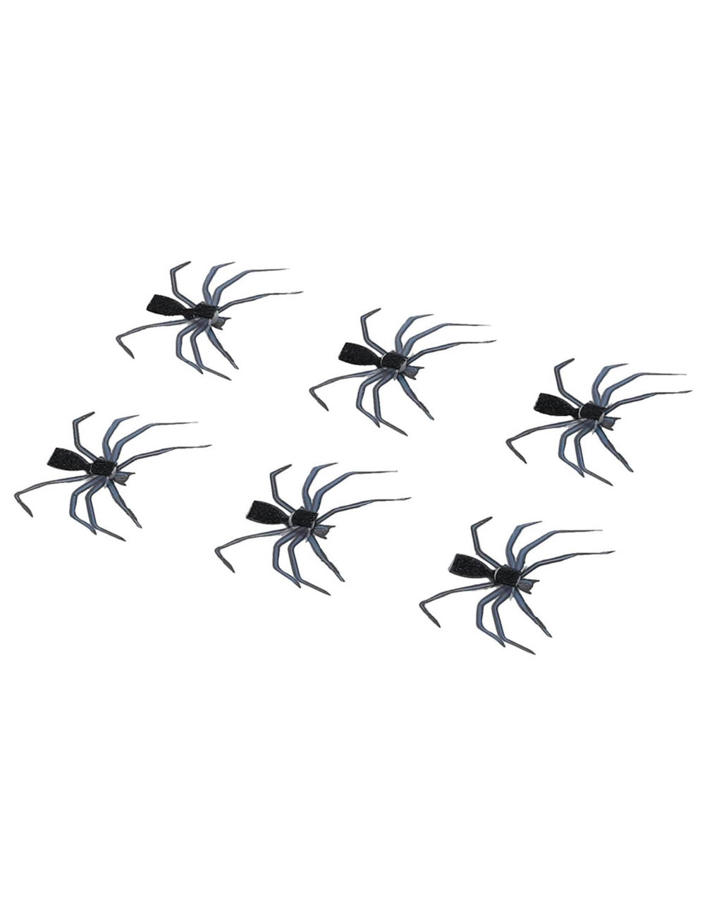 Vista geral dos 6 autocolantes para pele de aranha