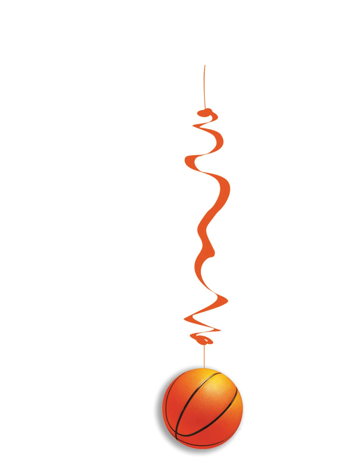 Suspensões de papel ignífugo Balões de basquetebol para decoração cor de laranja
