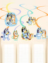 Suspensions spirales Bluey pour enfant multicolores