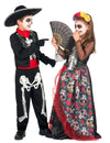 Fato de casal Dia de los Muertos mexicano para criança