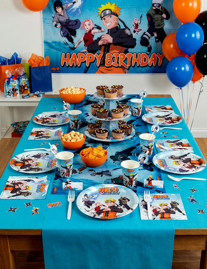 8 pratos de cartão de 23 cm Naruto Shippuden™
