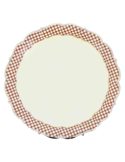 8 Pratos de cartão Cottage Living 23 cm