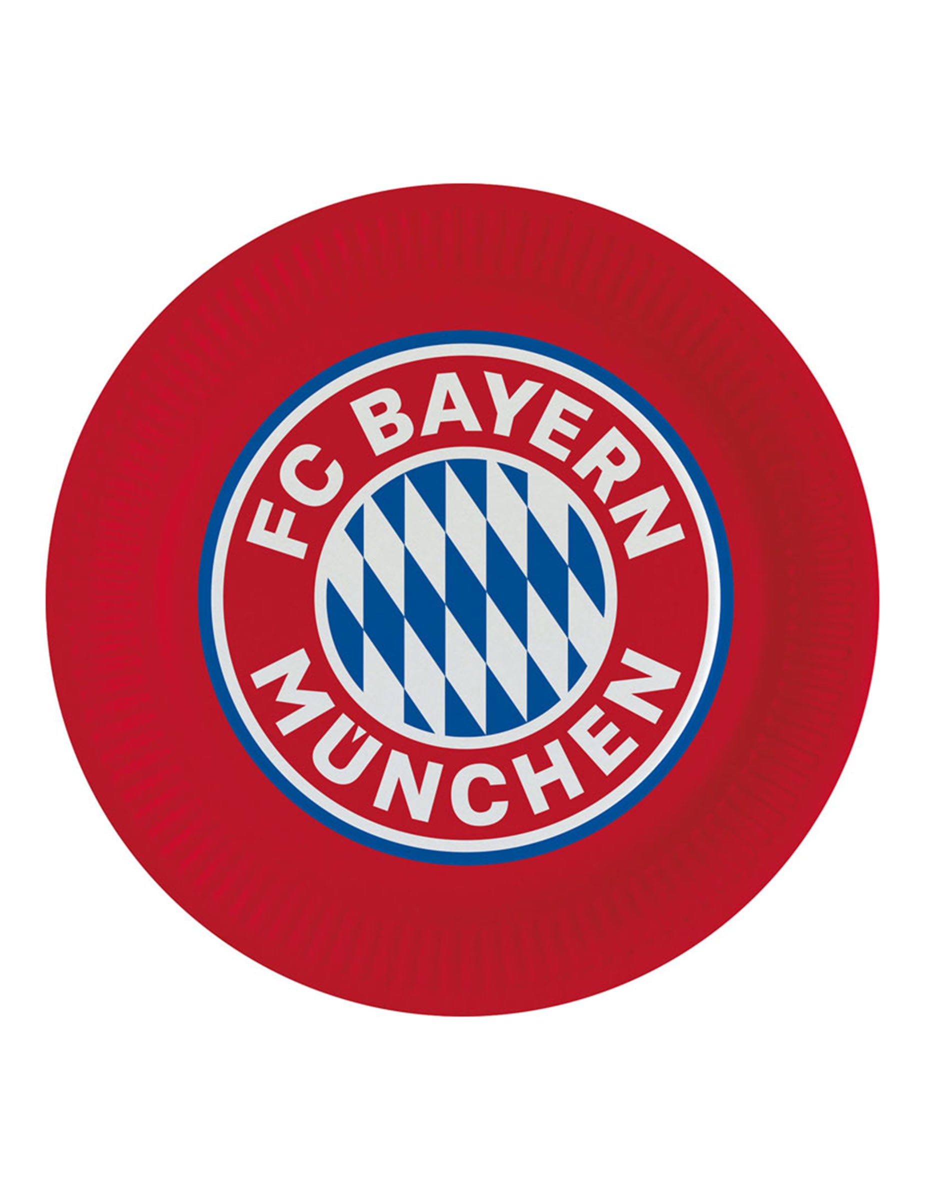 Assiettes en carton FC Bayern Munich rouge