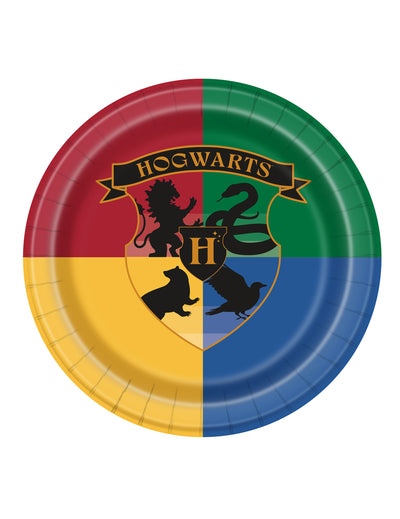 8 Pratos Harry Potter™ Casas 23 cm