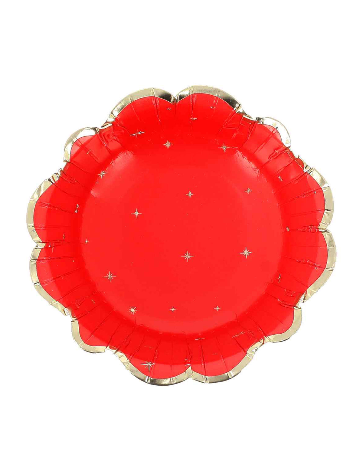 8 tigelas de Natal atemporal vermelho e dourado 13,5 cm